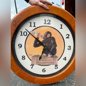 Anisetta Evangelisti 28” solid wood wall clock